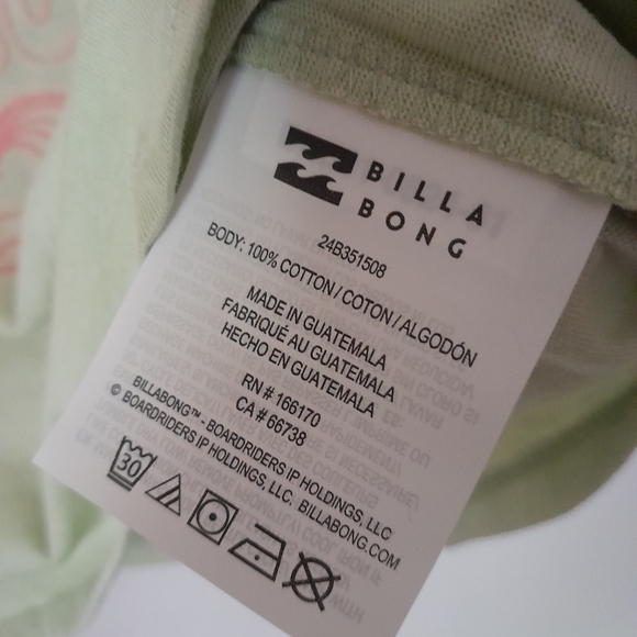 Billabong Sol Surf Graphic Short Sleeve Cropped T-Shirt L - Picture 5 of 7